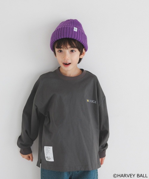 SMILEY FACE（スマイリーフェイス）の「【SMILEY FACE(スマイリーフェイス)】プリントロンT(KIDS)（Tシャツ/カットソー・キッズ・ホワイト/チャコール/その他1・110cm/120cm/130cm/140cm/150cm）」の15枚目の写真