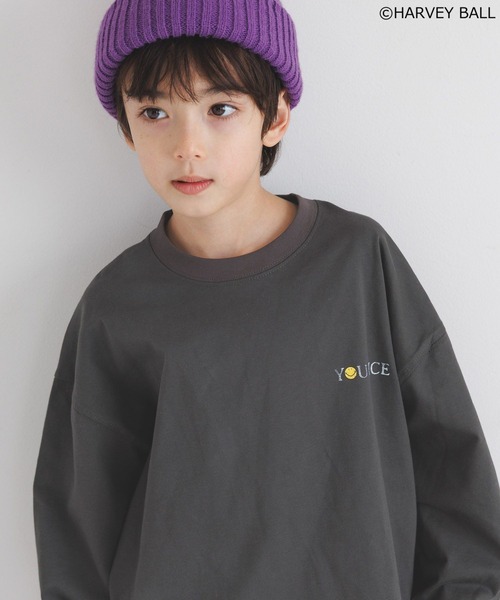 SMILEY FACE（スマイリーフェイス）の「【SMILEY FACE(スマイリーフェイス)】プリントロンT(KIDS)（Tシャツ/カットソー・キッズ・ホワイト/チャコール/その他1・110cm/120cm/130cm/140cm/150cm）」の17枚目の写真