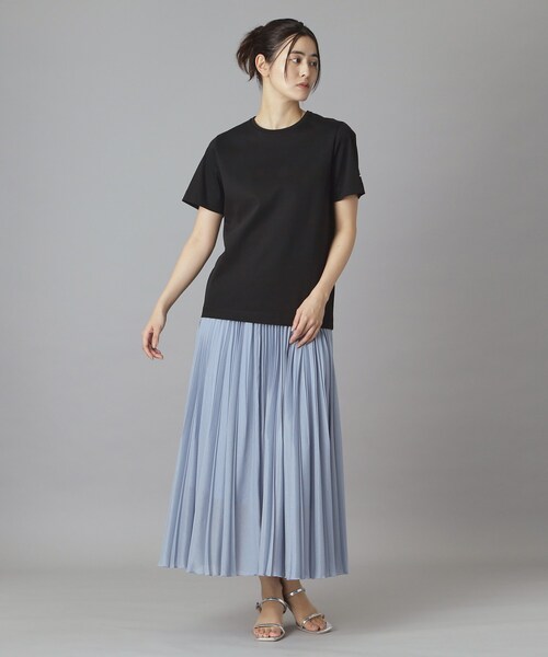 DRESSTERIOR(ドレステリア)の「【接触冷感/抗菌防臭/消臭】アイスクリアコットンTシャツ(Tシャツ/カットソー・レディース・ホワイト/ブラウン系その他/ブラック/ピンク/スミクロ・34/38/36)」の7枚目の写真