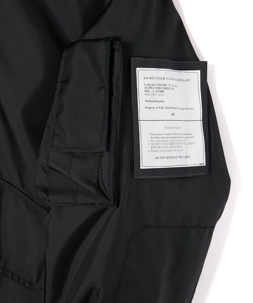 N.HOOLYWOOD（N.ハリウッド）の「× ALPHA INDUSTRIES MILITARY BLOUSON（ブルゾン・メンズ・ブラック・42/40/38/36）」の3枚目の写真