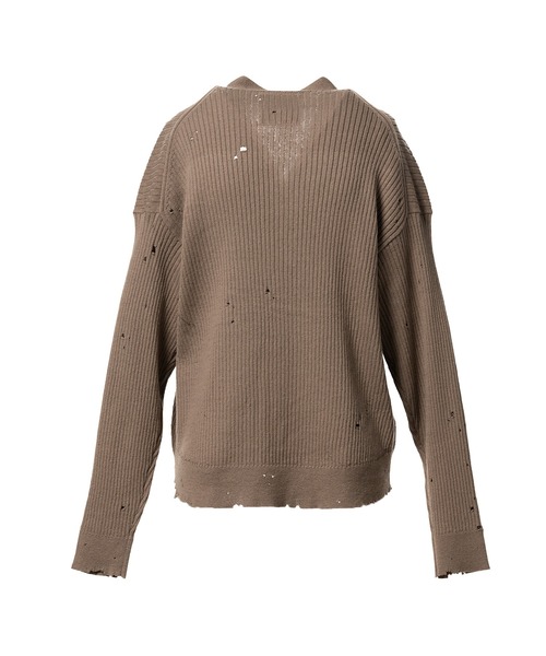 Distressed Knit Cardigan（カーディガン/ボレロ）｜Maison MIHARA