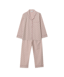 LUNALUZ STUDIO（ルナルス）の「レディース デイジー コットン 長袖カラー 2ピース パジャマ(2C)（ルームウェア/パジャマ）」