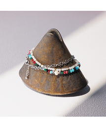 JBANS CLASSIC（ジェイバンスクラシック）の「Shining Cut 1081 Ring Chain 4 Color Mix 1089 White Zircon 1221 Bracelet Set (C2501-SE393_WT)（ブレスレット）」