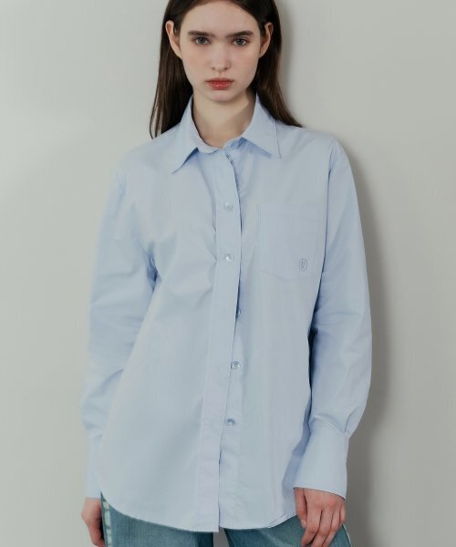 HARDCORE HAPPINESS(ハードコアハピネス)の「COTTON LOGO POCKET SHIRTS_SKY BLUE(シャツ/ブラウス・レディース・その他・FREE)」の6枚目の写真