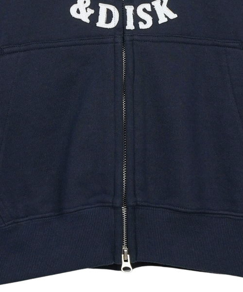 FDR（エフディーアール）の「Research Signet Applique Hood Zip-Up Navy（パーカー・レディース・その他・S/M/L）」の6枚目の写真