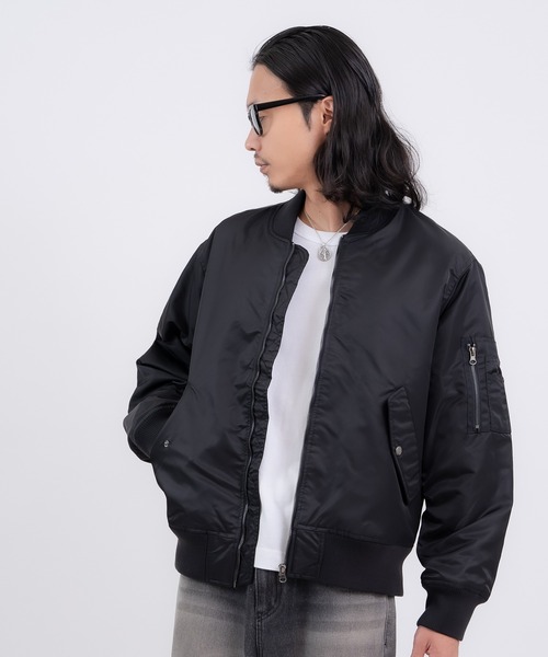 improves（インプローブス）の「ヘビーポリナイロン MA-1ジャケット（MA-1・メンズ・カーキ/ブラック・SMALL/MEDIUM/X-LARGE/LARGE）」の12枚目の写真