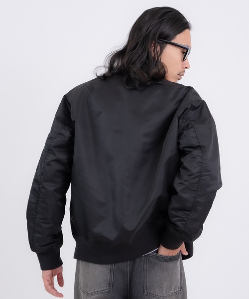 improves（インプローブス）の「ヘビーポリナイロン MA-1ジャケット（MA-1・メンズ・カーキ/ブラック・SMALL/MEDIUM/X-LARGE/LARGE）」の15枚目の写真