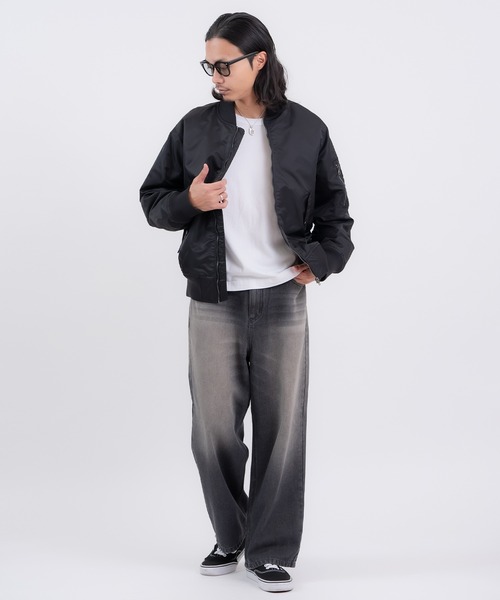 improves（インプローブス）の「ヘビーポリナイロン MA-1ジャケット（MA-1・メンズ・カーキ/ブラック・SMALL/MEDIUM/X-LARGE/LARGE）」の16枚目の写真