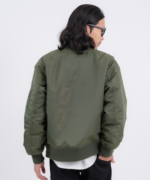 improves（インプローブス）の「ヘビーポリナイロン MA-1ジャケット（MA-1・メンズ・カーキ/ブラック・SMALL/MEDIUM/X-LARGE/LARGE）」の3枚目の写真