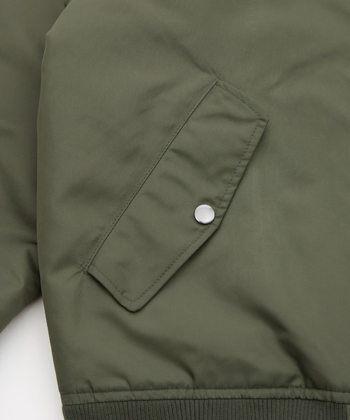 improves（インプローブス）の「ヘビーポリナイロン MA-1ジャケット（MA-1・メンズ・カーキ/ブラック・SMALL/MEDIUM/X-LARGE/LARGE）」の8枚目の写真