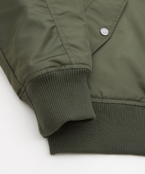 improves（インプローブス）の「ヘビーポリナイロン MA-1ジャケット（MA-1・メンズ・カーキ/ブラック・SMALL/MEDIUM/X-LARGE/LARGE）」の9枚目の写真
