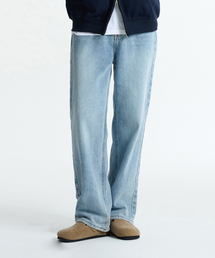 CREEDMENS（クリードマンズ）の「アーバンバックバンディングセミワイドデニム（ライトブルー）（デニムパンツ）」