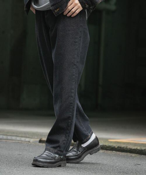 ITEMS URBANRESEARCH（アイテムズ アーバンリサーチ）の「5-pocket DENIM PANTS（デニムパンツ・メンズ・ブラック/ブルー/インディゴブルー・MEDIUM/LARGE）」の5枚目の写真