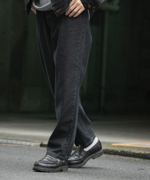 ITEMS URBANRESEARCH（アイテムズ アーバンリサーチ）の「5-pocket DENIM PANTS（デニムパンツ・メンズ・ブラック/ブルー/インディゴブルー・MEDIUM/LARGE）」の5枚目の写真