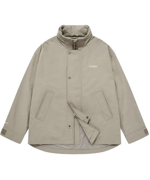 COVERNAT（カバーナット）の「PERTEX スタンドカラーシェルパーカー ベージュ（ナイロンジャケット・レディース・その他・L/XL/XXL）」の3枚目の写真