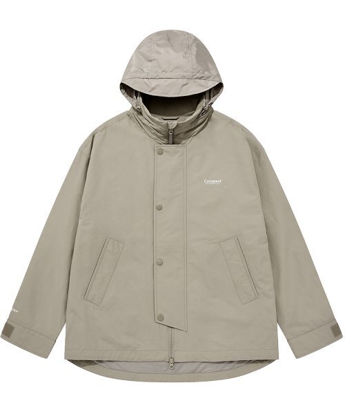 COVERNAT（カバーナット）の「PERTEX スタンドカラーシェルパーカー ベージュ（ナイロンジャケット・レディース・その他・L/XL/XXL）」の4枚目の写真