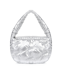 NICOLE HOBO PADDING BAG_SILVER
