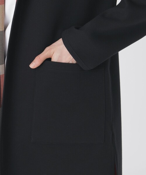 BLUE LABEL CRESTBRIDGE（ブルーレーベルクレストブリッジ）の「クレストブリッジチェックリバーシブルダンボールコーディガン（その他アウター・レディース・パープル/ダークネイビー/ブラック・38）」の7枚目の写真