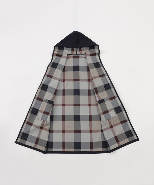 BLUE LABEL CRESTBRIDGE（ブルーレーベルクレストブリッジ）の「クレストブリッジチェックリバーシブルダンボールコーディガン（その他アウター・レディース・パープル/ダークネイビー/ブラック・38）」の16枚目の写真