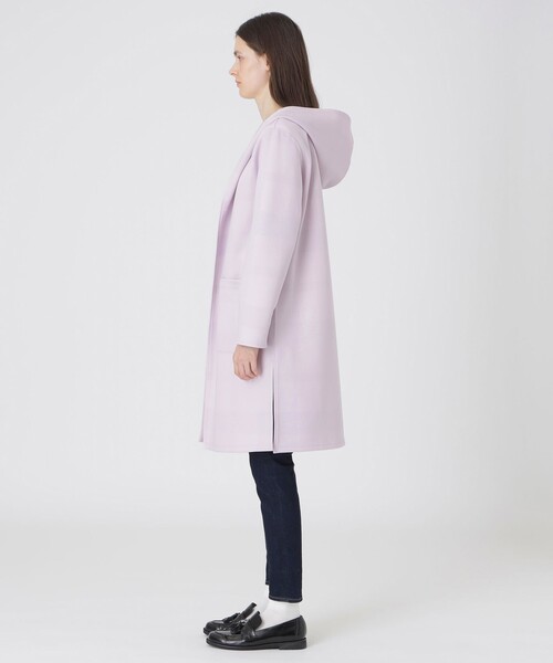 BLUE LABEL CRESTBRIDGE（ブルーレーベルクレストブリッジ）の「クレストブリッジチェックリバーシブルダンボールコーディガン（その他アウター・レディース・パープル/ダークネイビー/ブラック・38）」の18枚目の写真