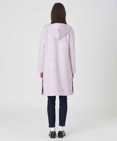 BLUE LABEL CRESTBRIDGE（ブルーレーベルクレストブリッジ）の「クレストブリッジチェックリバーシブルダンボールコーディガン（その他アウター・レディース・パープル/ダークネイビー/ブラック・38）」の19枚目の写真