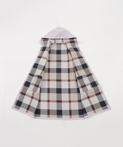 BLUE LABEL CRESTBRIDGE(ブルーレーベルクレストブリッジ)の「クレストブリッジチェックリバーシブルダンボールコーディガン(その他アウター・レディース・パープル/ダークネイビー/ブラック・38)」の19枚目の写真