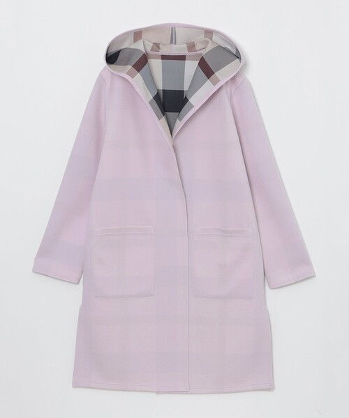 BLUE LABEL CRESTBRIDGE(ブルーレーベルクレストブリッジ)の「クレストブリッジチェックリバーシブルダンボールコーディガン(その他アウター・レディース・パープル/ダークネイビー/ブラック・38)」の18枚目の写真