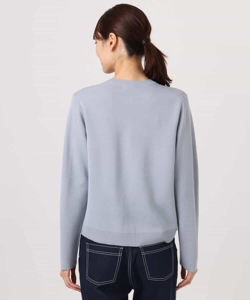 MK MICHEL KLEIN（エムケーミッシェルクラン）の「ジャケットライクニットカーディガン/洗える（カーディガン/ボレロ・レディース・ライトイエロー/ブルーグレー/ホワイト/ネイビー・38）」の14枚目の写真
