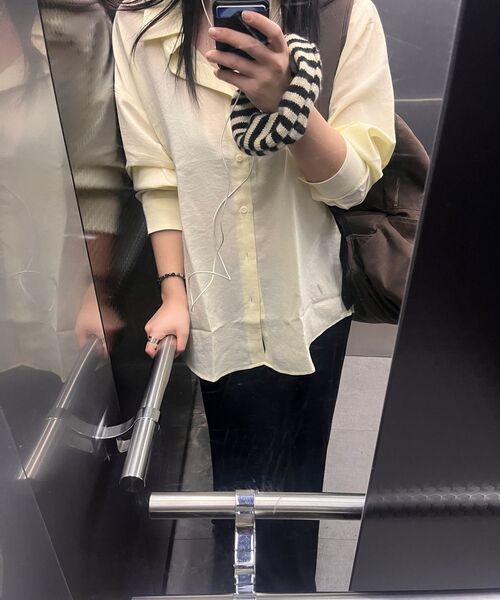 MUSINSA STANDARD WOMAN（ムシンサスタンダードウーマン）の「ウィメンズソフトジャージマキシスカート[ブラック]（スカート・レディース・その他・LARGE/MEDIUM/SMALL/X-SMALL）」の6枚目の写真