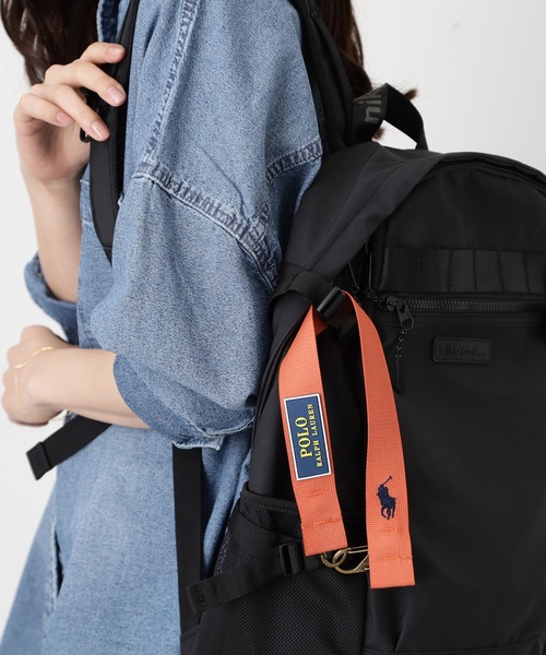 POLO RALPH LAUREN(ポロ ラルフ ローレン)の「カラビナ ストラップベルト(ベルト・レディース・レッド/レモンイエロー/オレンジ/ネイビー・FREE)」の15枚目の写真