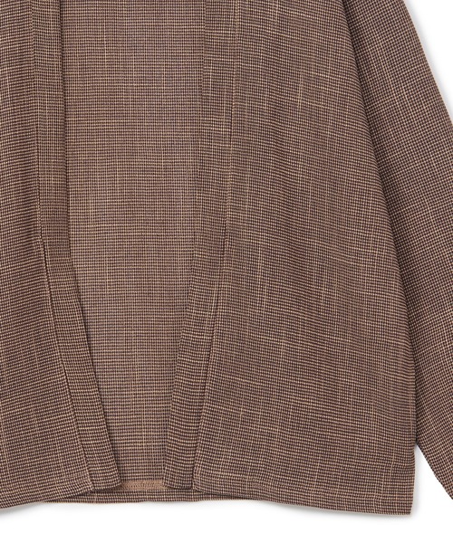 MEN'S BIGI（メンズビギ）の「トリッカーカラミ ノーカラーカーディガン（カーディガン/ボレロ・メンズ・ブラウン系その他/ブラック・03/02）」の9枚目の写真