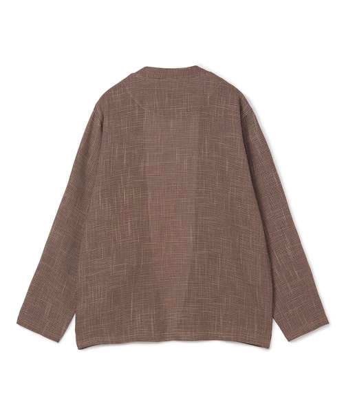 MEN'S BIGI（メンズビギ）の「トリッカーカラミ ノーカラーカーディガン（カーディガン/ボレロ・メンズ・ブラウン系その他/ブラック・03/02）」の11枚目の写真