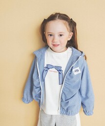 aBity select（アビティセレクト）の「【aBity select./アビティセレクト】ギンガム・小花柄リボン長袖Tシャツ（Tシャツ/カットソー）」