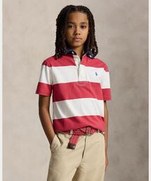 POLO RALPH LAUREN CHILDRENSWEAR（ポロ ラルフ ローレン チルドレンズウェア）の「ストライプド コットン ショートスリーブ ラグビー シャツ（その他トップス）」