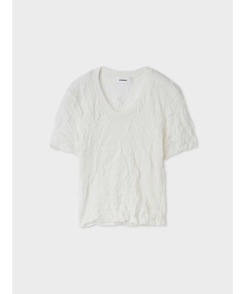 MIESROHE(ミースロエ)の「【洗える】ワッシャーニットT(ニット/セーター・レディース・ホワイト/ミント/イエロー/グレー・F)」の17枚目の写真