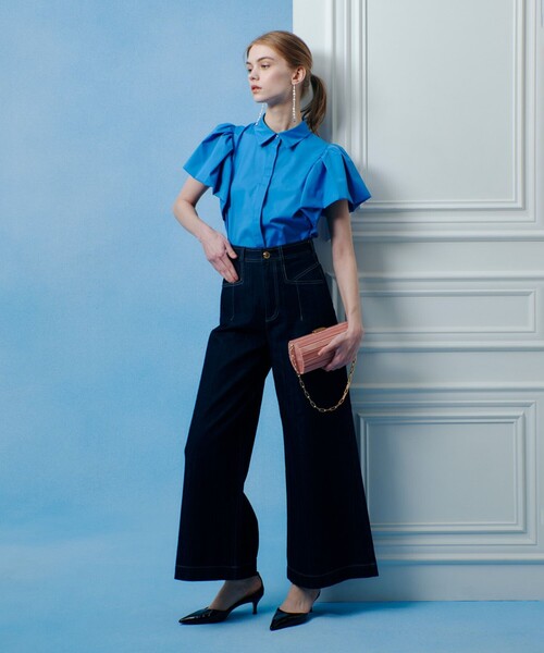 LOULOU WILLOUGHBY（ルルウィルビー）の「【LOULOU WILLOUGHBY】バルーンスリーブシャツブラウス（シャツ/ブラウス・レディース・ホワイト/ブラック/ブルー・2）」の20枚目の写真