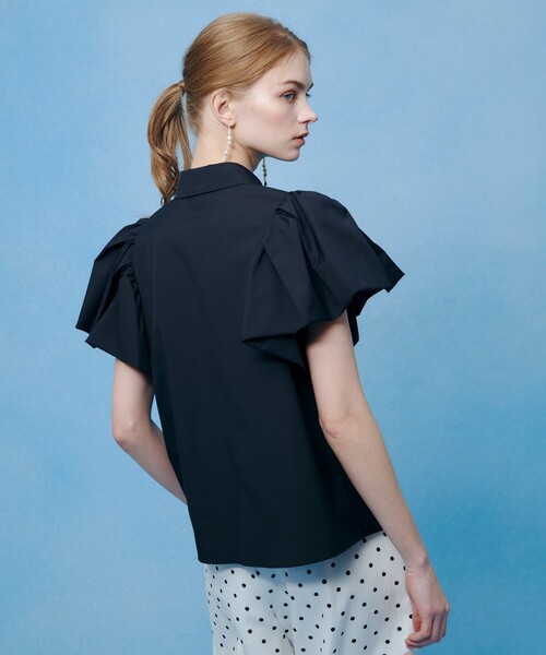 LOULOU WILLOUGHBY（ルルウィルビー）の「【LOULOU WILLOUGHBY】バルーンスリーブシャツブラウス（シャツ/ブラウス・レディース・ホワイト/ブラック/ブルー・2）」の10枚目の写真