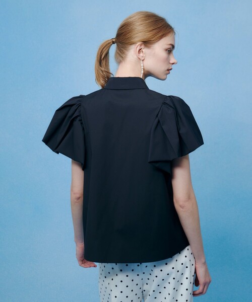 LOULOU WILLOUGHBY（ルルウィルビー）の「【LOULOU WILLOUGHBY】バルーンスリーブシャツブラウス（シャツ/ブラウス・レディース・ホワイト/ブラック/ブルー・2）」の9枚目の写真