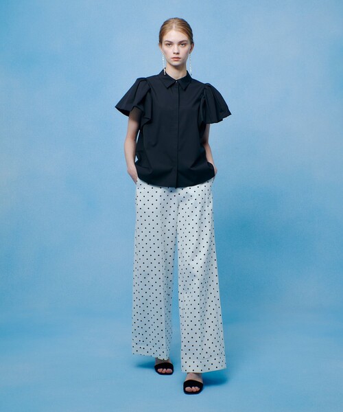 LOULOU WILLOUGHBY（ルルウィルビー）の「【LOULOU WILLOUGHBY】バルーンスリーブシャツブラウス（シャツ/ブラウス・レディース・ホワイト/ブラック/ブルー・2）」の8枚目の写真