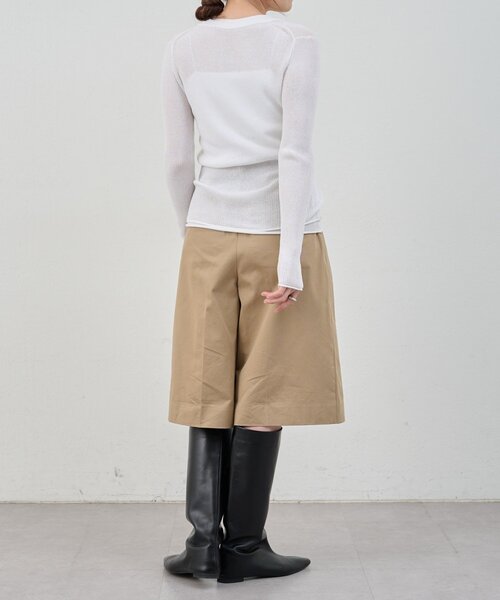 SHENERY（シーナリー）の「ヘンリーネックレイヤードニット（ニット/セーター・レディース・グレー/オフホワイト/イエロー・FREE）」の6枚目の写真