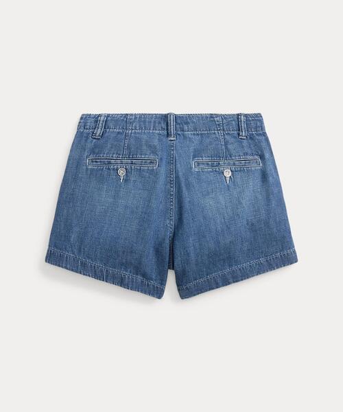 インディゴ コットン デニム ショートパンツ（デニムパンツ）｜POLO