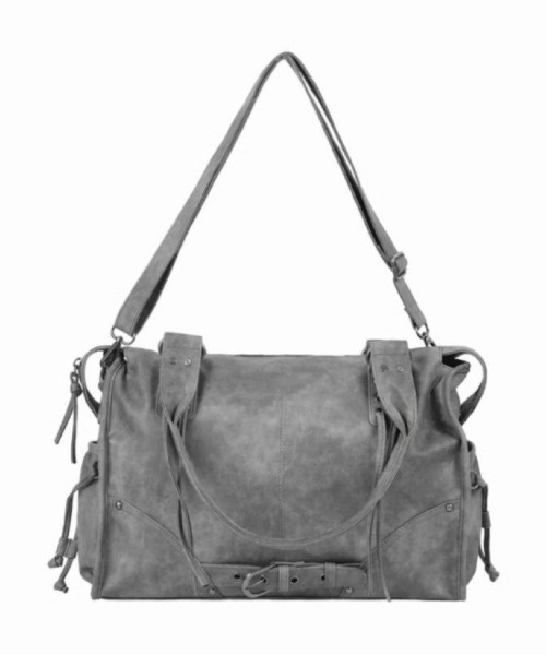 DIAVEL（ディアベル）の「【3色展開】バイカーデザインバッグ レースアップ×バックル /2WAYトートバッグ（ショルダー付き）（トートバッグ・レディース・ブラック/グレー/ピンク・F）」の21枚目の写真