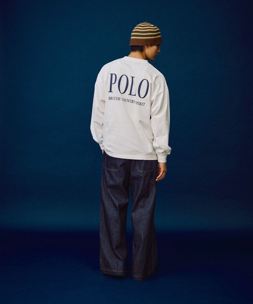 POLO BCS（ポロ ビーシーエス）の「【POLO British Country Spirit】クルーネックロンT（Tシャツ/カットソー・メンズ・ネイビー/グリーン/ホワイト・MEDIUM/LARGE）」の7枚目の写真
