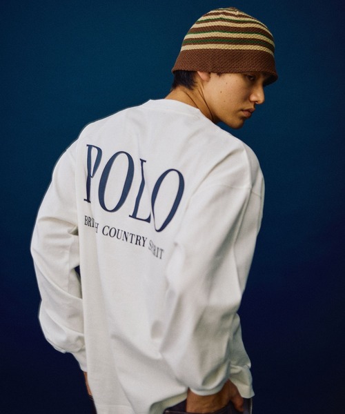 POLO BCS（ポロ ビーシーエス）の「【POLO British Country Spirit】クルーネックロンT（Tシャツ/カットソー・メンズ・ネイビー/グリーン/ホワイト・MEDIUM/LARGE）」の14枚目の写真