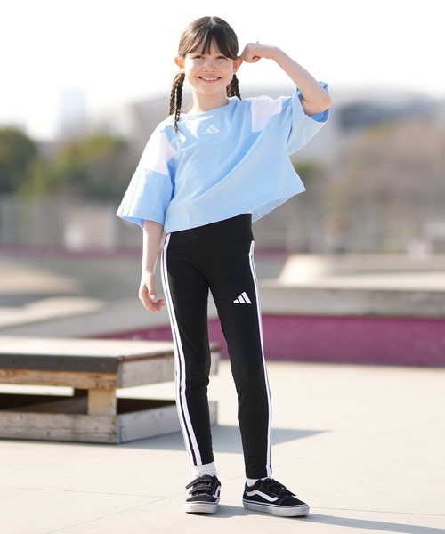 adidas(アディダス)の「adidas/アディダス 半袖 Tシャツ キッズ G CB SS Tシャツ WH096(Tシャツ/カットソー・キッズ・ブラック/ライトブルー/ライラック・140cm/150cm/130cm)」の15枚目の写真