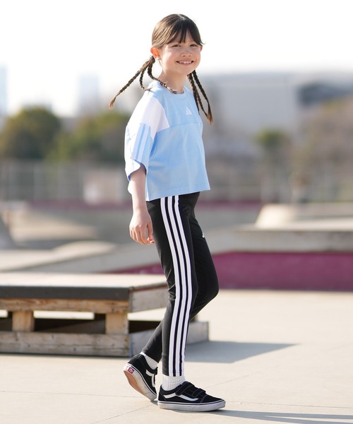 adidas(アディダス)の「adidas/アディダス 半袖 Tシャツ キッズ G CB SS Tシャツ WH096(Tシャツ/カットソー・キッズ・ブラック/ライトブルー/ライラック・140cm/150cm/130cm)」の16枚目の写真