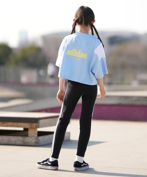 adidas(アディダス)の「adidas/アディダス 半袖 Tシャツ キッズ G CB SS Tシャツ WH096(Tシャツ/カットソー・キッズ・ブラック/ライトブルー/ライラック・140cm/150cm/130cm)」の17枚目の写真