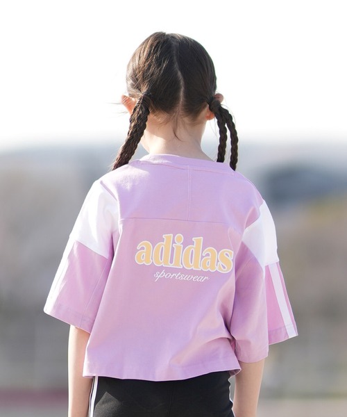 adidas(アディダス)の「adidas/アディダス 半袖 Tシャツ キッズ G CB SS Tシャツ WH096(Tシャツ/カットソー・キッズ・ブラック/ライトブルー/ライラック・140cm/150cm/130cm)」の20枚目の写真