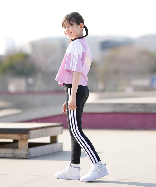 adidas(アディダス)の「adidas/アディダス 半袖 Tシャツ キッズ G CB SS Tシャツ WH096(Tシャツ/カットソー・キッズ・ブラック/ライトブルー/ライラック・140cm/150cm/130cm)」の22枚目の写真