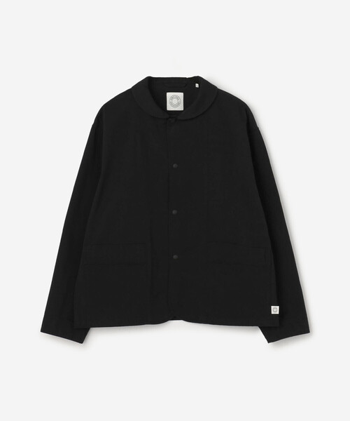 ORCIVAL（オーシバル）の「ORCIVAL | ビンテージツイル ラウンドカラー ライトジャケット WOMEN（その他アウター・レディース・ブラック/アイボリー・1）」の2枚目の写真